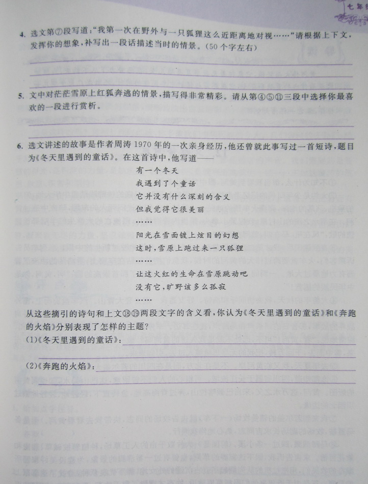 猫头鹰阅读 七年级上下册课标通用版 初一7年级语文课外现代文阅读指导训练 班主任推荐课本学习阅读作文技巧练习册教辅资料书