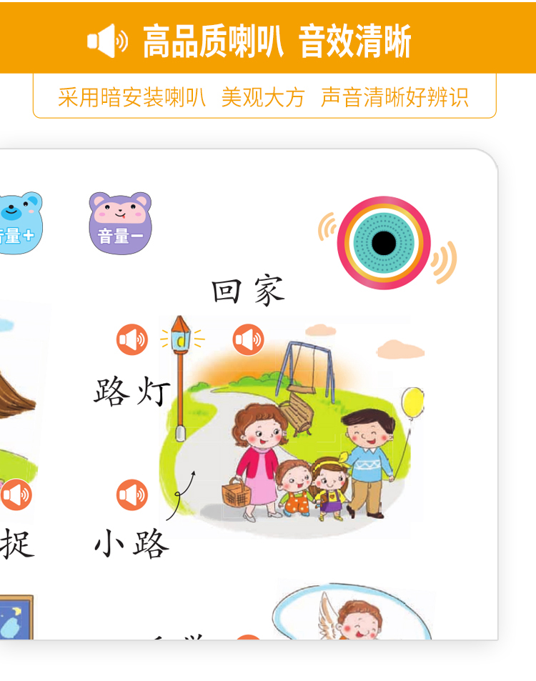 宝宝学说话神器语言训练启蒙有声书幼儿读物早教2岁小孩认知发声学说话语言启蒙会说话的有声书早教充电点读早教有声书
