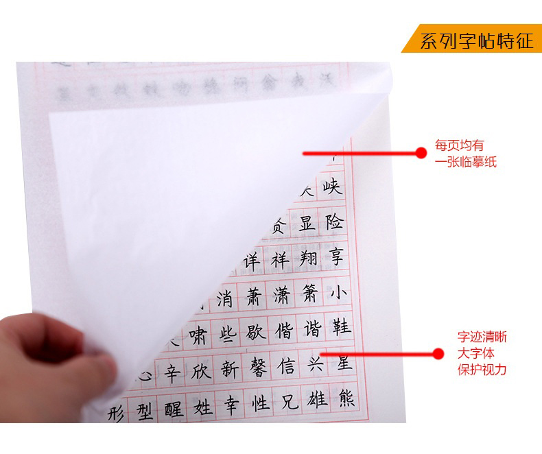 论语书字帖 罗扬硬笔书法钢笔字临摹练字本 正版包邮  中国国学经典钢笔字帖 书钢笔字帖带临摹纸中国硬笔字帖 适用学生各年龄阶段