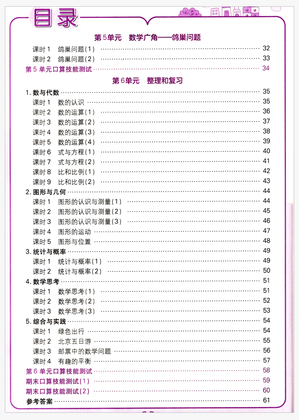 2020春 口算题卡+应用题卡一日一练六6年级下册人教版RJ版 小学数学同步训练星级口算大通关心算速算天天练应用题黄冈强化训练