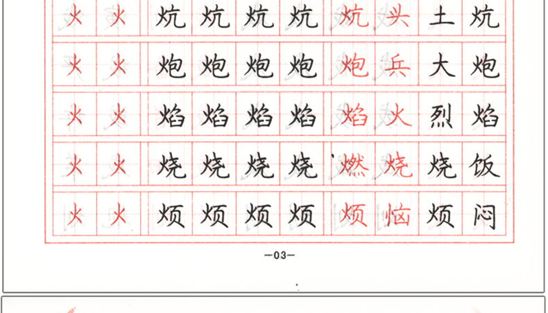 楷书习字帖中小学生钢笔字帖偏旁部首精选 正版包邮 成人楷书速成 学生临摹楷书练字帖入门 文艺字帖 学生字帖 罗扬硬笔书法描红