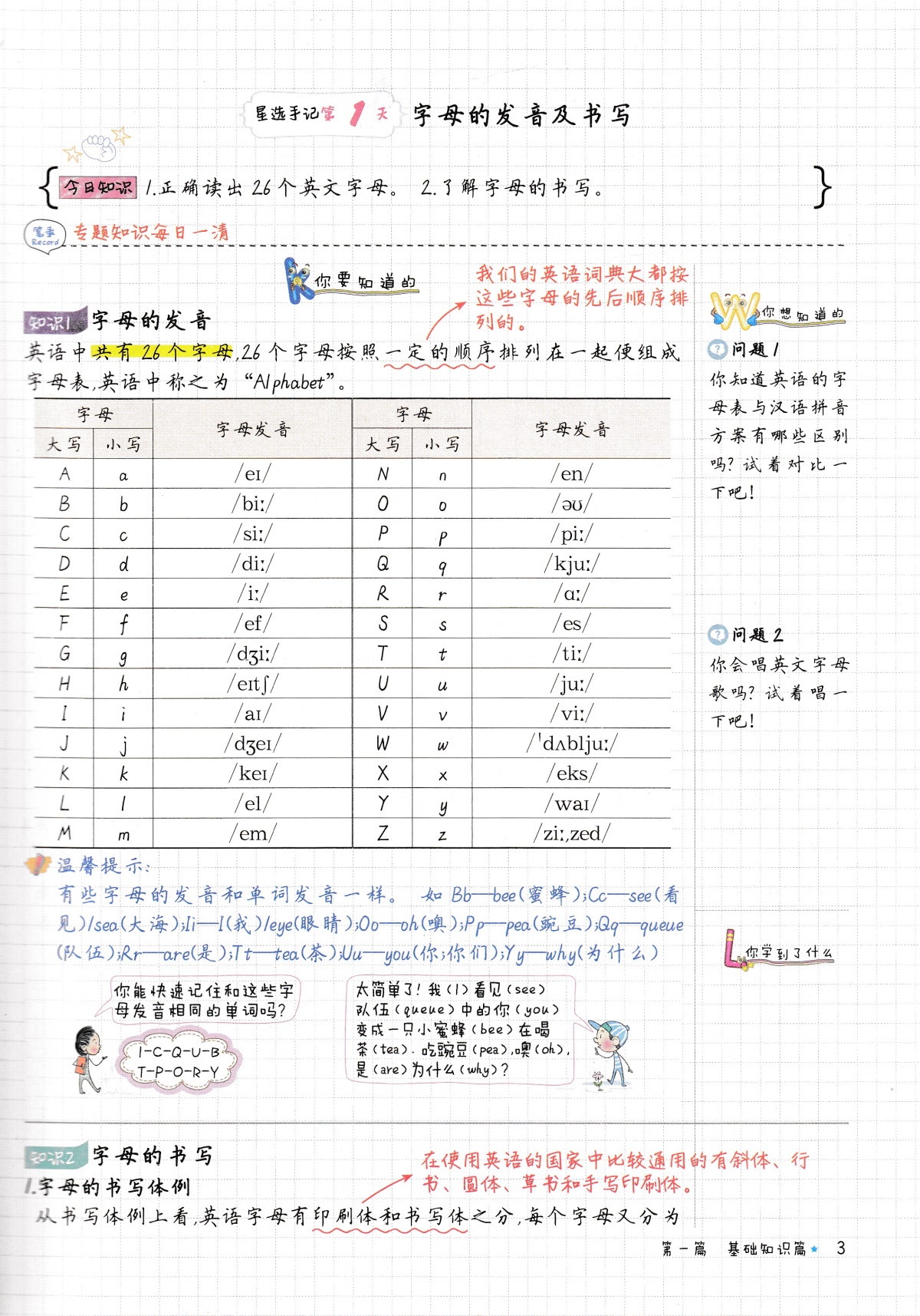 2020版 笔记侠星选手记 小学英语 小升初知识集锦手记训练小升初知识衔接名校真题精选 附每日一练9787570421084