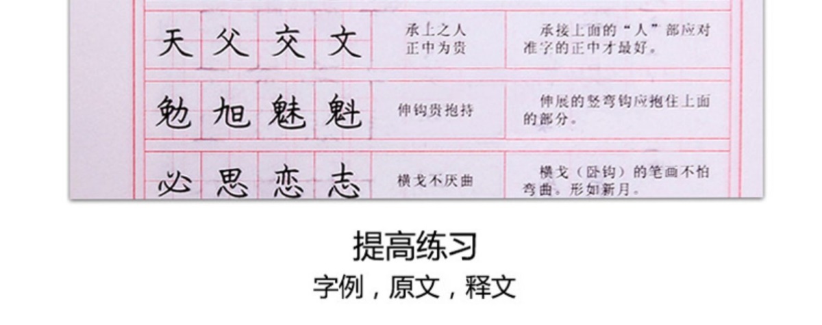 罗扬楷书基础提高练习2册正版 基础/提高练习/分类强化训练/常用标准汉字 夹蒙纸小学初高中学生成人钢笔书法实用练习写字临摹描红