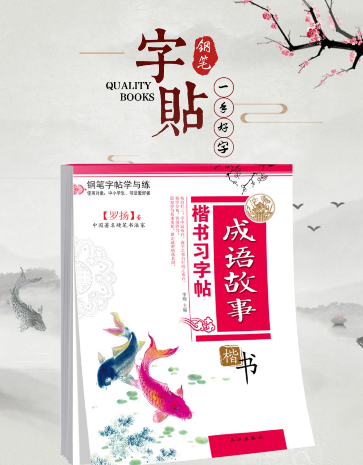 楷书习字帖-名人格言成语故事 常用标准汉字 双面书夹蒙纸小学初高中学生成人钢笔书法硬笔书法实用练习成人中小学生写字临摹描红