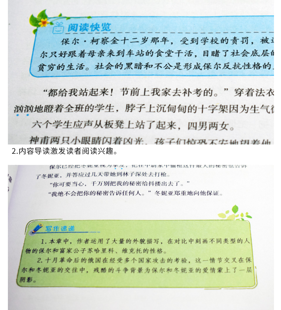 语文新课标必读丛书 钢铁是怎样炼成的 世界名著故事书著名童话故事