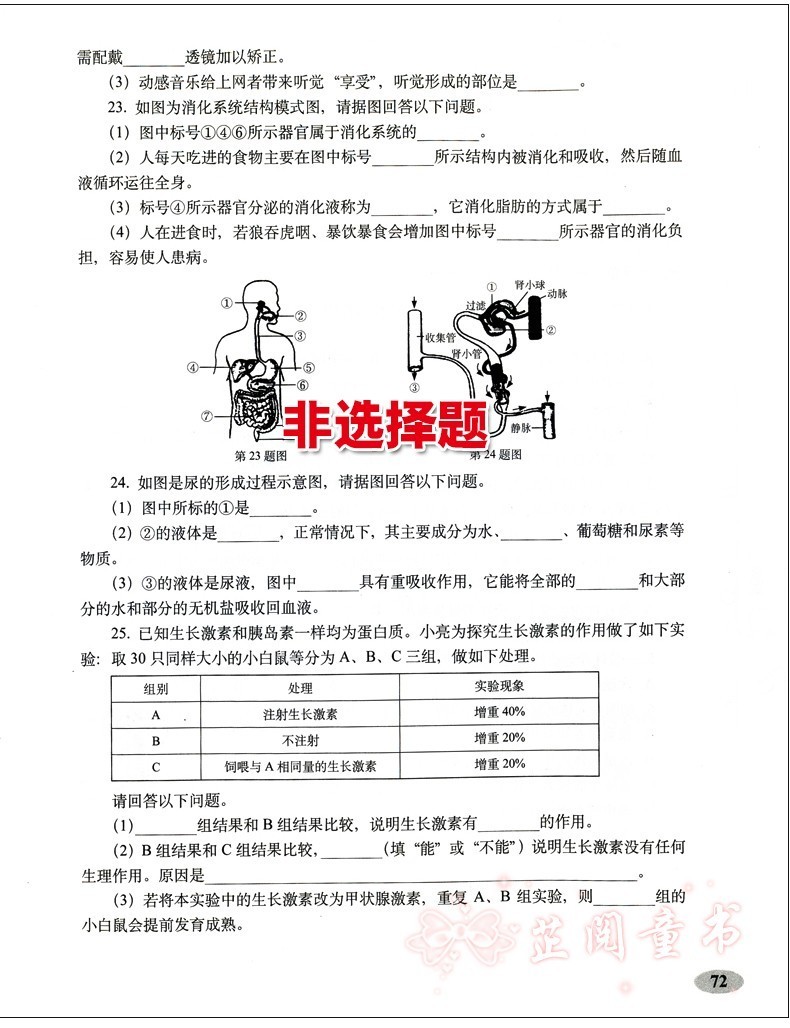 2020春全套7册 聚能闯关期末复习冲刺卷七年级下册人教版语数英生物思品历史地理 7年级下册试卷