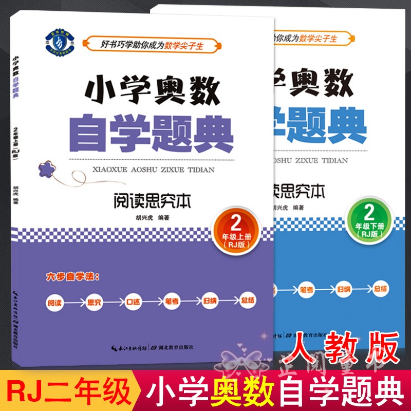 小学奥数自学题典阅读思究本二年级上下册(RJ版) 二年级数学六步自学法学会归纳总结