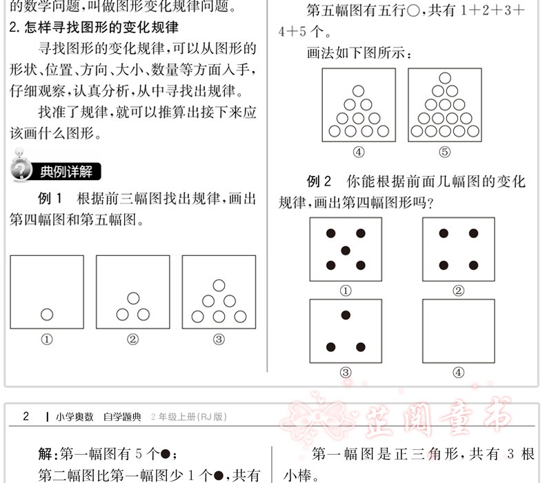 小学奥数自学题典阅读思究本二年级上下册(RJ版) 二年级数学六步自学法学会归纳总结