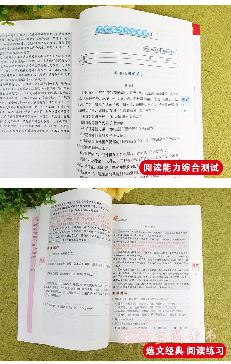 白金版 初中语文阅读训练80篇 初一初二初三初中789年级语文阅读训练练习题 适合各种语文课本