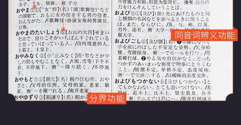 【领券减5元】新版外研社 日汉双解学习词典  增补汉字音训读法索引 日语词典 日汉词典 中日词