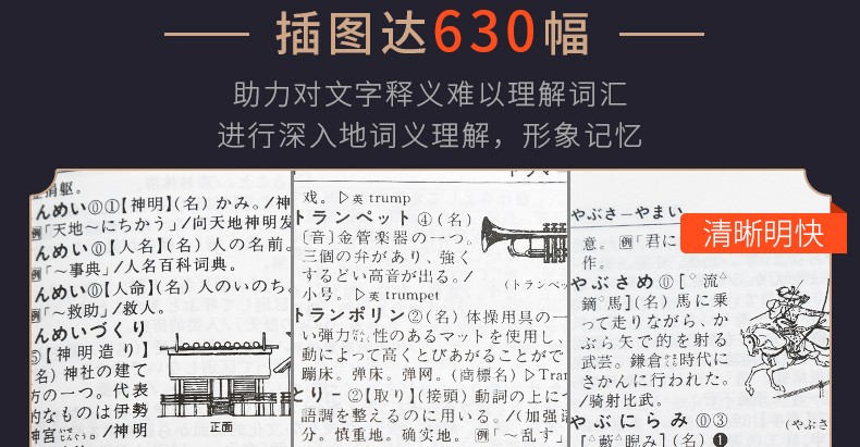 【领券减5元】新版外研社 日汉双解学习词典  增补汉字音训读法索引 日语词典 日汉词典 中日词