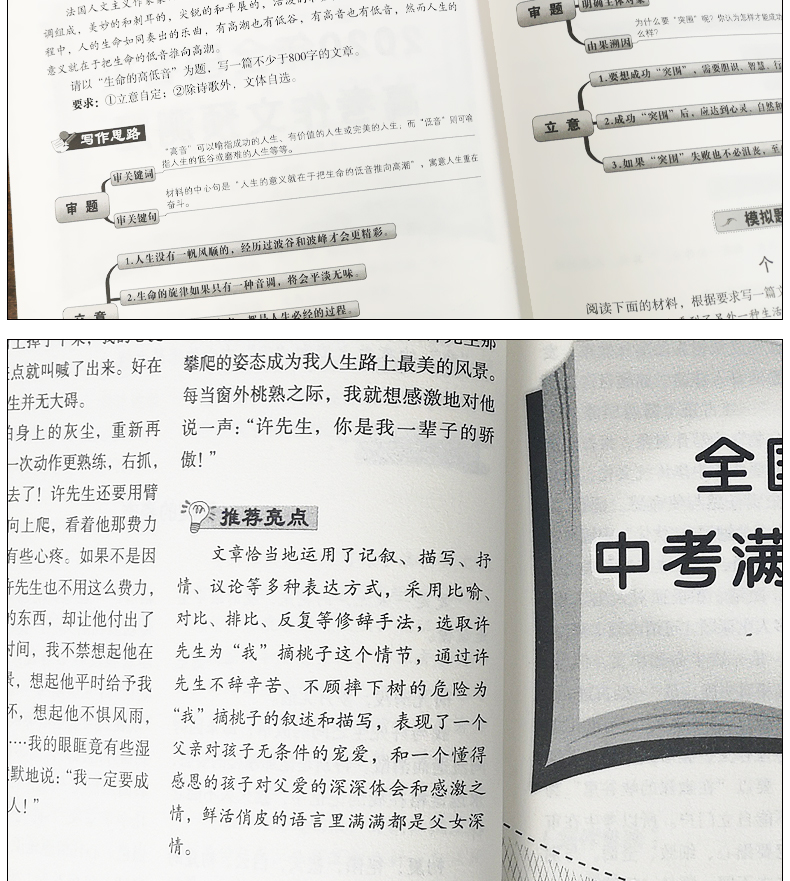 2020新版高中高考满分作文2本新五年高考满分作文大全 2019-2020高考满分作文高中生作文素材