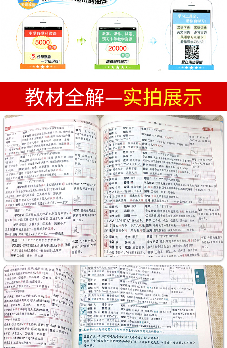 2020年秋 六年级上册语文教材全解人教版小学6部编版薛金星教材解读帮全解全套统编课本同步讲解专项