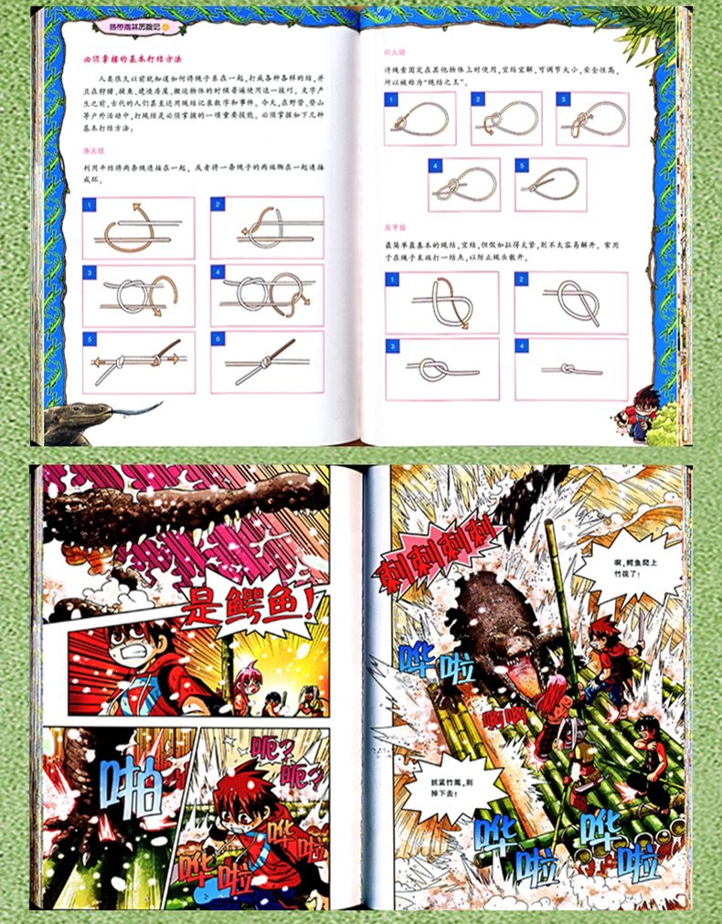 7-14岁 我的第一本科学漫画书 热带雨林历险记1云豹的怒吼 适合中小学生课外阅读 森林科普百科漫画