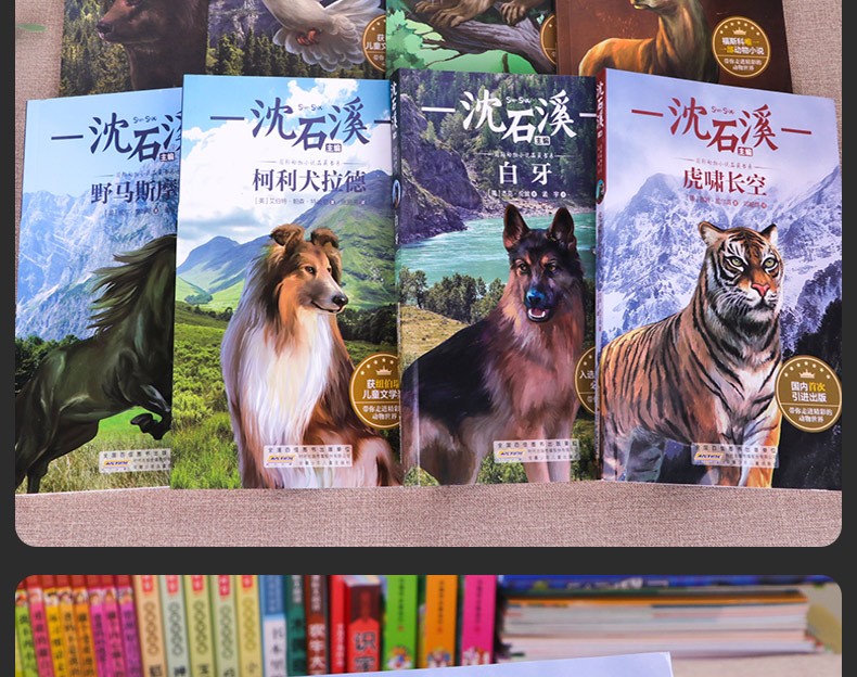 【学校指定版】沈石溪动物小说全集正版全套8册 小学生一二三四五六年级课外阅读书籍少儿童文学必读读物