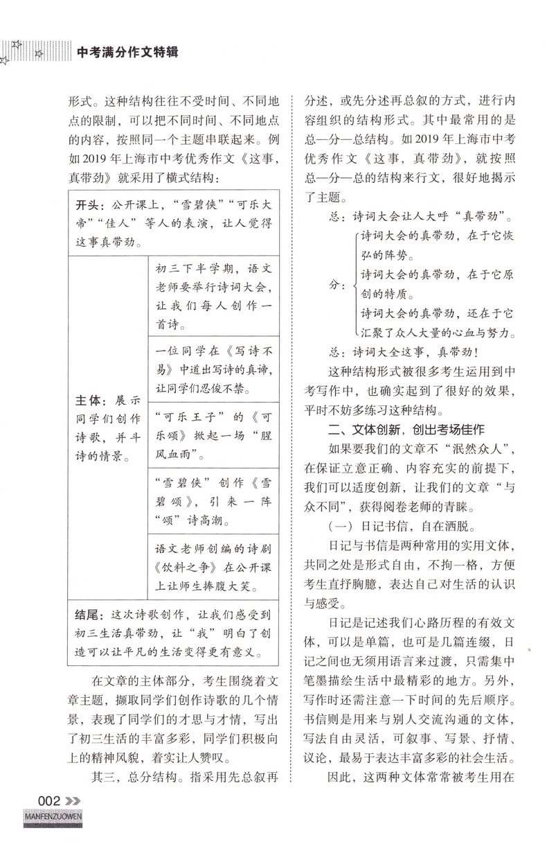 2020新版 智慧熊名校天下2019全国中考满分作文特辑 初一二三作文大全初中学生分类记叙议论文作文