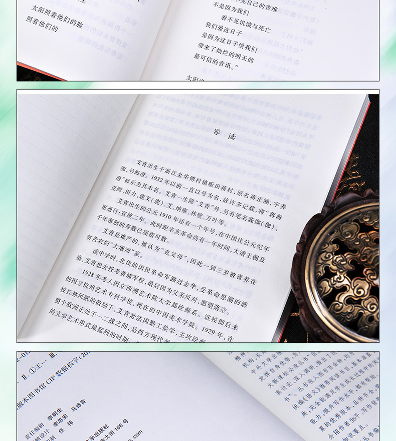 送考题册【九年级上】完整版 水浒传 和 艾青诗选 全2册 人民文学出版社原著