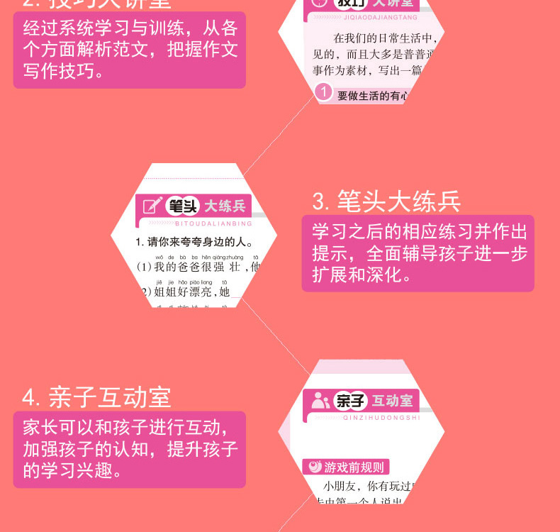 小学生注音看图说话写话一年级看图说话写话训练1-2学期 1年级基础培优提高 黄冈作文书课外阅读理解训