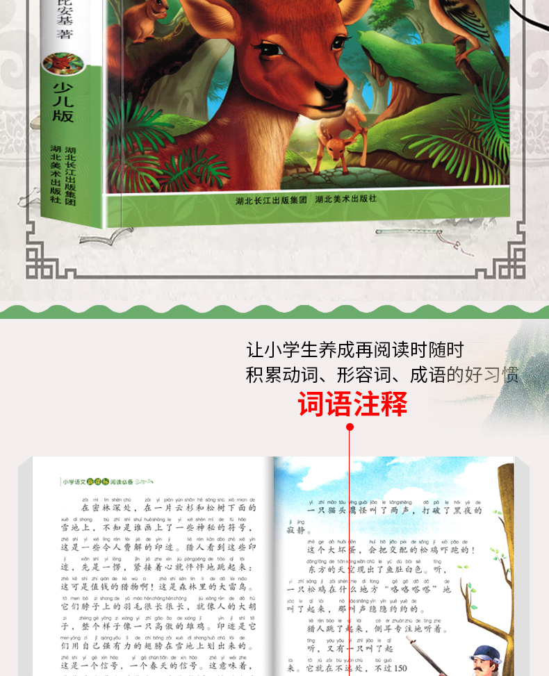 完整版合订本 森林报注音版春夏秋冬正版老师推荐三四年级课外书必读语文7-8-9-12周岁阅读