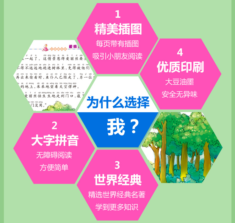 【领券】小学生语文丛书注音美绘版：爱丽丝漫游奇境记 一二三年级6-12岁儿童课外书籍