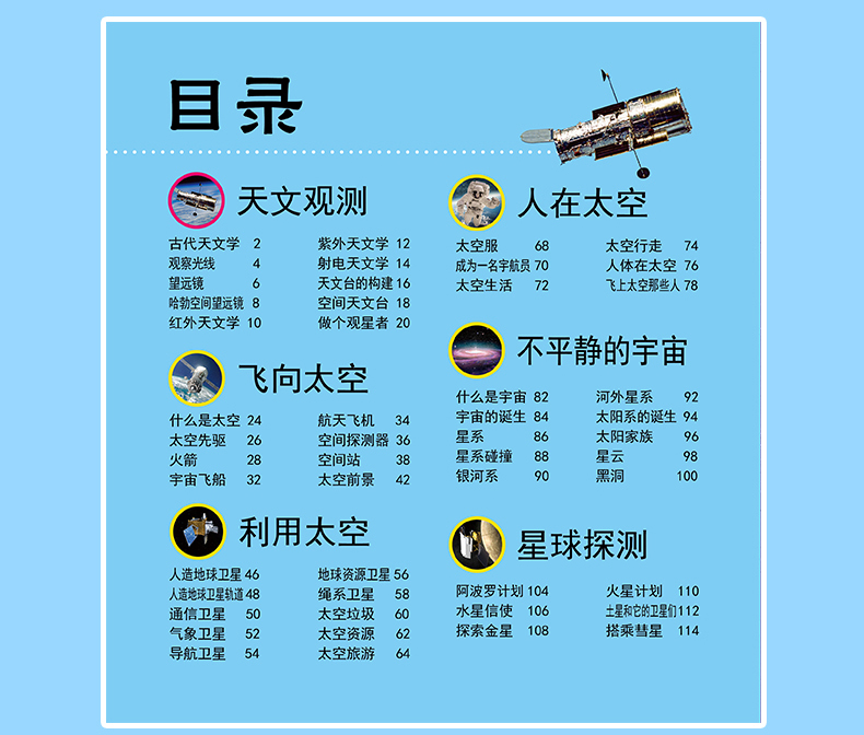 多彩童年我爱读系列 动物+植物+太空+舰船大百科 全4册 全彩注音版 儿童科普百科全书