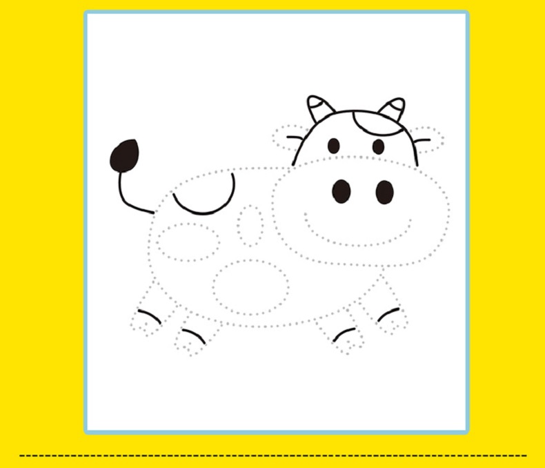晨风童书 幼儿快乐学画本 宝宝描线画 提高篇 4-6岁儿童画画书连线填色书绘画简笔画