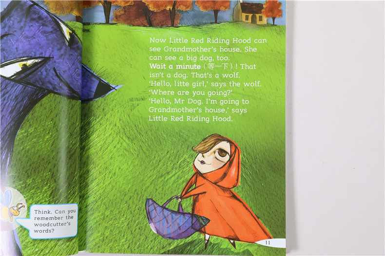 小红帽 Little Red Riding Hood 黑布林英语阅读小学b级5 含光盘 小学生英语学习 少儿英语故事英文绘本 上海外语教育出版社