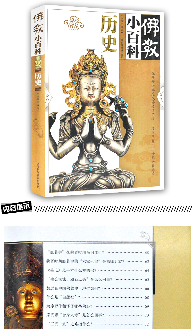 佛教小百科系列历史 禅经书佛经佛学经典书籍入门 中国大众哲学史佛养心道养性佛教书籍
