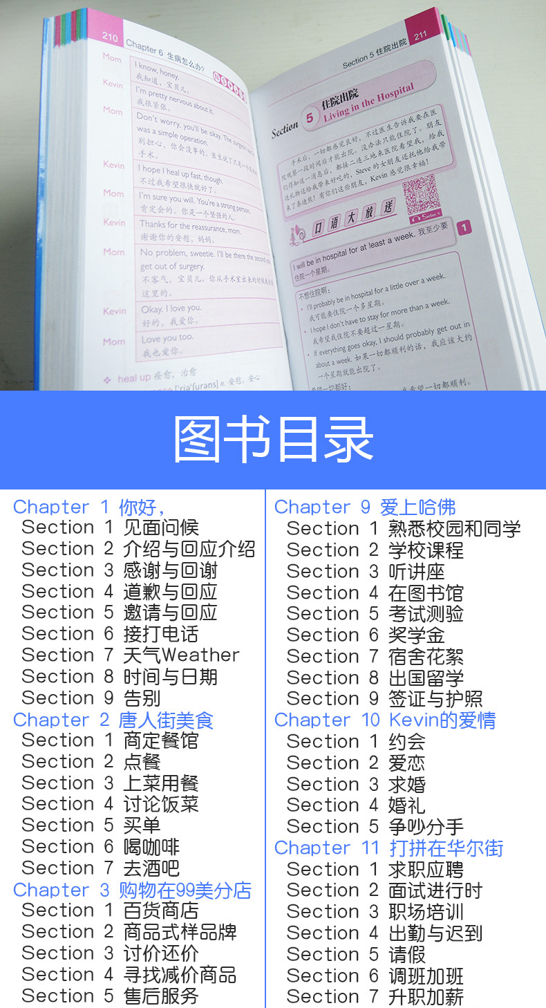 【同步音频】英语口语书籍 日常交际 英语口语900句口袋书 日常交际英语出国旅游英语口语口袋书英语口语书 英语学习神器 英语口语
