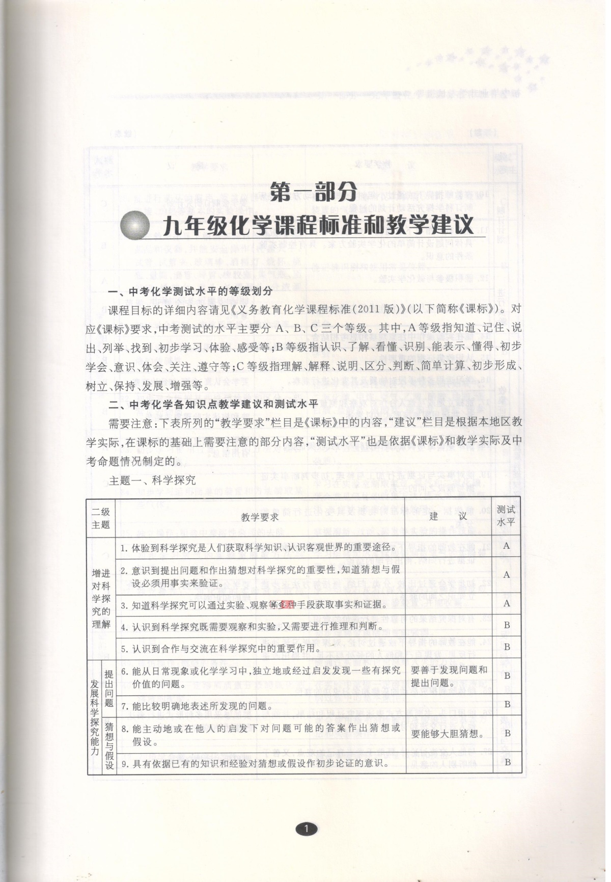 2020春 初中毕业升学考试指导 化学 初三中考复习指南九年级