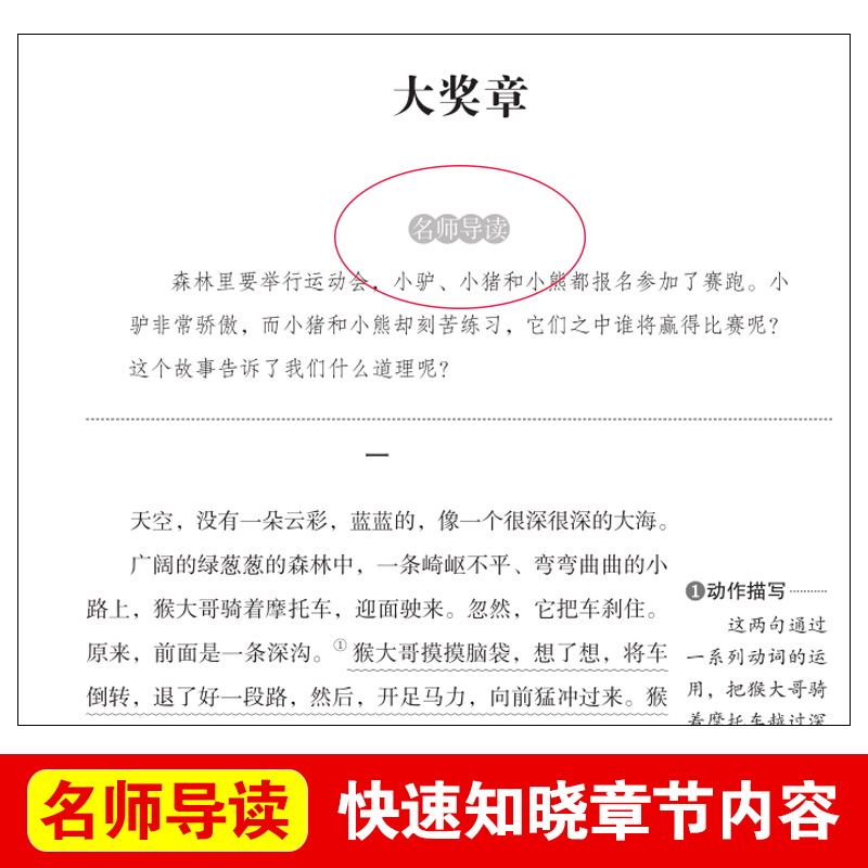 大奖章洪汛章著 新编语文教材推荐阅读 精美插图 名师导读 注释解析小学生版新课标推荐中小学生课外阅读书籍 爱阅读系列