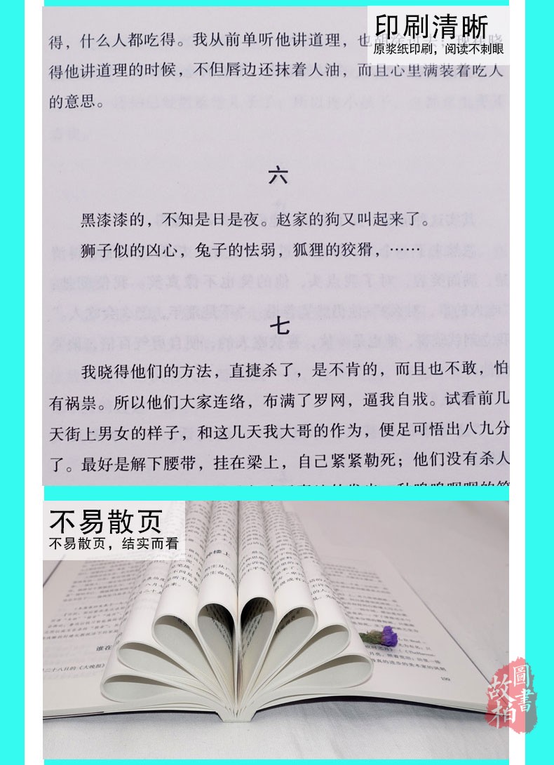 正版包邮 狂人日记 鲁迅小说全集 鲁迅 著 现代 当代文学文学 中学生小学生高中生课外阅读书籍 狂人日记 初中生中学生课外书籍