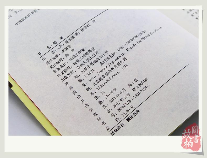 母亲 大悦读 语文新课标丛书 名师精解鉴赏 学生课外书 正版包邮