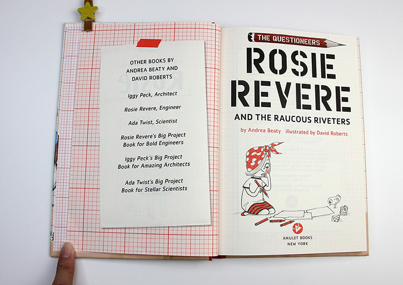 预订英文原版 Rosie Revere And The Raucous Riveters 儿童启蒙趣味游戏童书插画绘本书籍