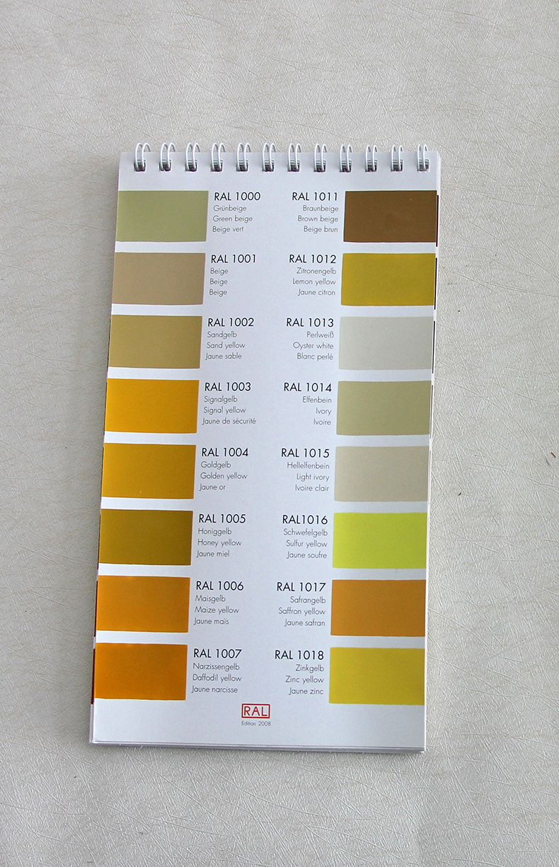 正版ral色卡k1色卡德国劳尔色卡欧标国际标准色卡
