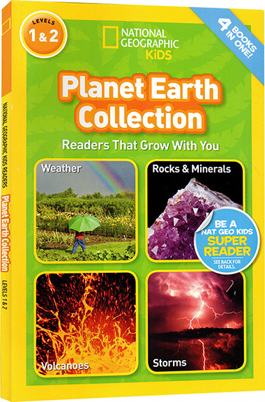 英文原版 National Geographic Kids Planet Earth collection 4个地球故事合辑 L1L2 美国国家地理儿童百科分级读物 小学STEM课程