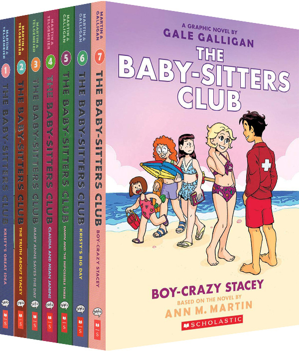 英文原版 The Baby Sitters Club Graphix 俏保姆俱乐部7册 全彩漫画 儿童课外阅读故事书