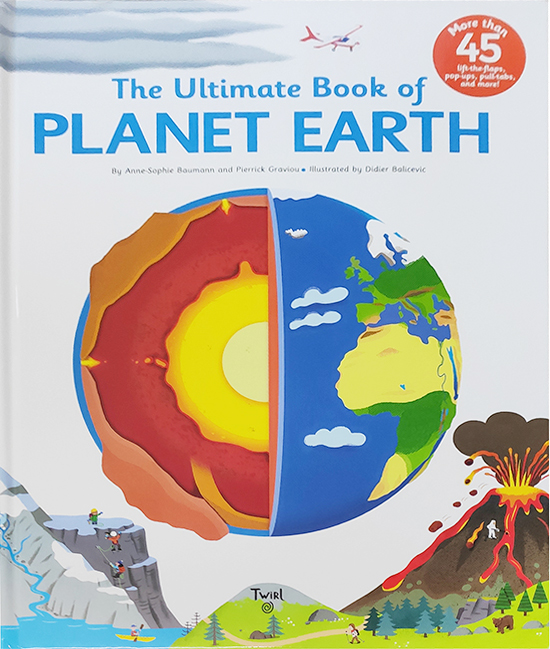 英文原版 The Ultimate Book of Planet Earth 精装 立体机关操作书 地球的奥秘 STEM启蒙科普绘本 Twirl 法国艺术品