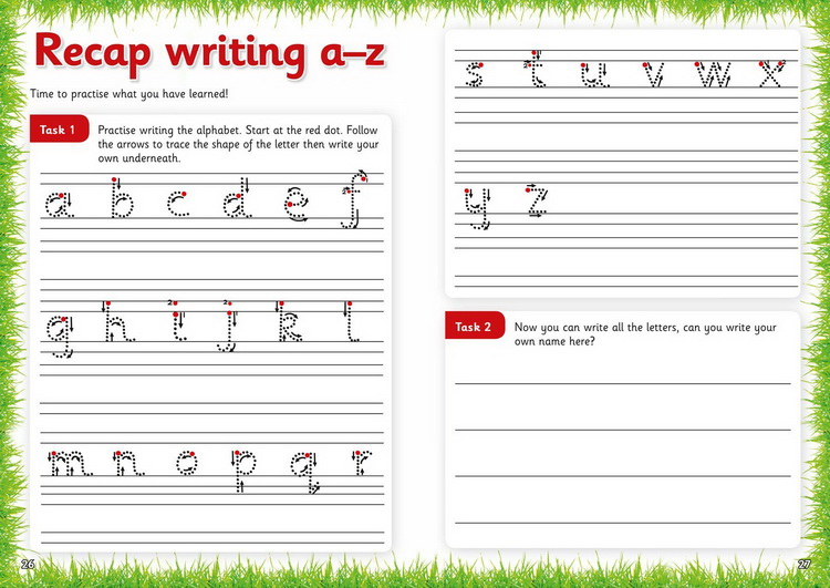 套装一 3-5岁 英文原版 Collins Letts Wild About 系列 Number Writing Counting Alphabet Phonics 少儿科普练习册 5册附答案