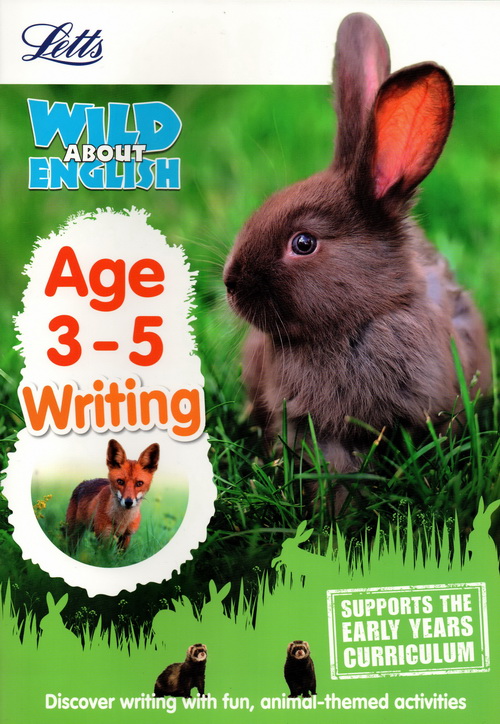 套装一 3-5岁 英文原版 Collins Letts Wild About 系列 Number Writing Counting Alphabet Phonics 少儿科普练习册 5册附答案