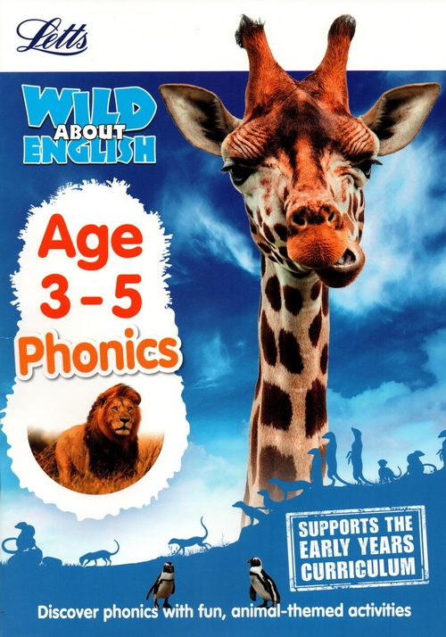 套装一 3-5岁 英文原版 Collins Letts Wild About 系列 Number Writing Counting Alphabet Phonics 少儿科普练习册 5册附答案