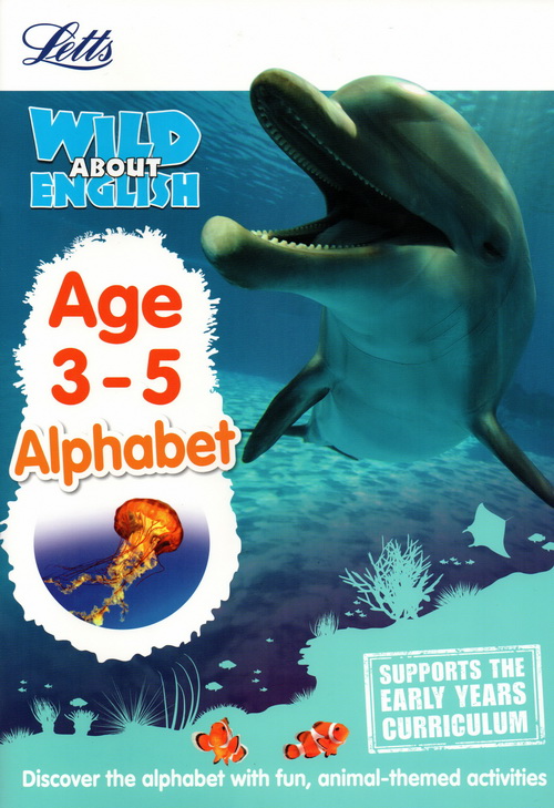 套装一 3-5岁 英文原版 Collins Letts Wild About 系列 Number Writing Counting Alphabet Phonics 少儿科普练习册 5册附答案