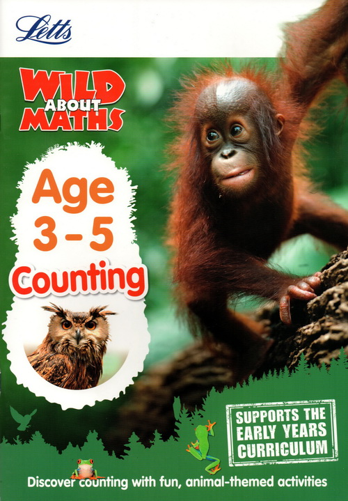 套装一 3-5岁 英文原版 Collins Letts Wild About 系列 Number Writing Counting Alphabet Phonics 少儿科普练习册 5册附答案