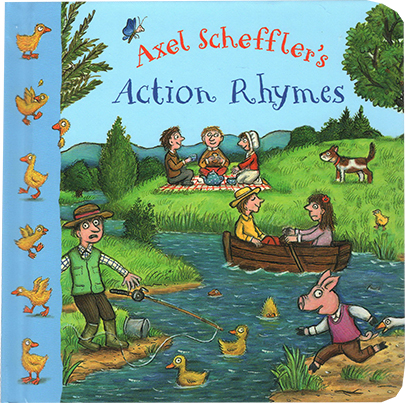 英文原版 Axel Scheffler’s 4册 礼品手提袋纸板书 咕噜牛插画师 幼儿启蒙认知英语学习 Axel Scheffle
