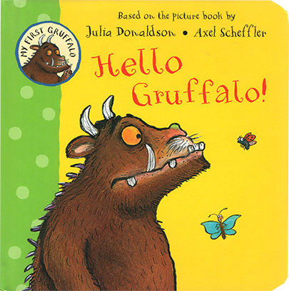 英文原版 Hello Gruffalo 4册礼品手提袋纸板书 咕噜牛作者 Julia Donaldson 睡前纸板书4册 幼儿启蒙认知  Axel Scheffle