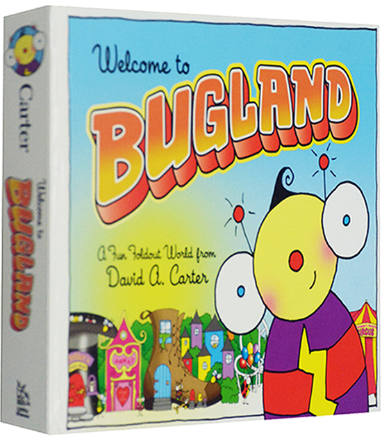 英文原版 Welcome to Bugland！书里藏着好多虫 儿童趣味认知 拉拉页翻翻书 David A. Carter 精装立体书