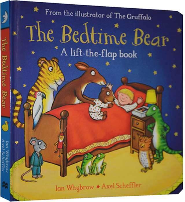 英文原版 儿童绘本 The Bedtime Bear 睡前故事纸板翻翻书 咕噜牛作者 儿童启蒙学习英文版