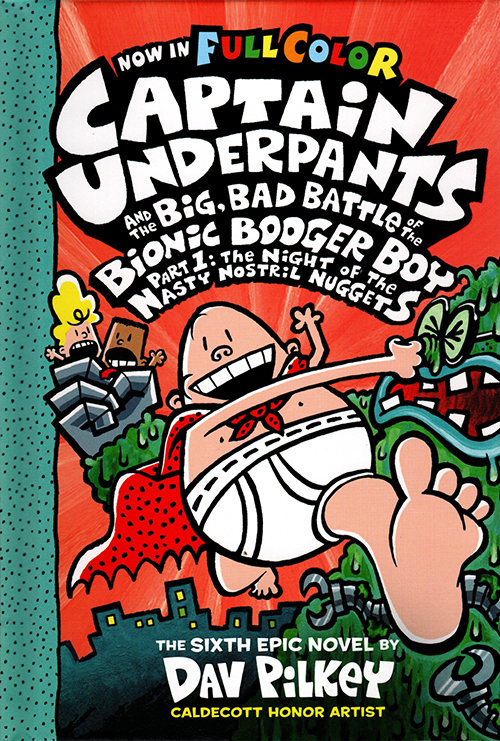 第六册 内裤超人队长英文原版 6 Captain Underpants and the Big Bad Battle 课外阅读桥梁漫画书 我的校长是超人 Dav Pilke