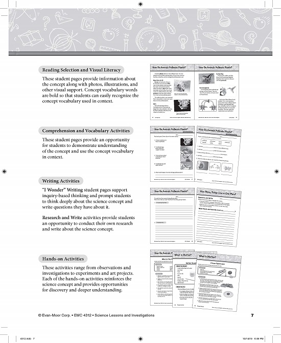 英文原版Science Lessons and Investigations Grade2科学研究探索系列 Evan Moor 美国加州教材教师版