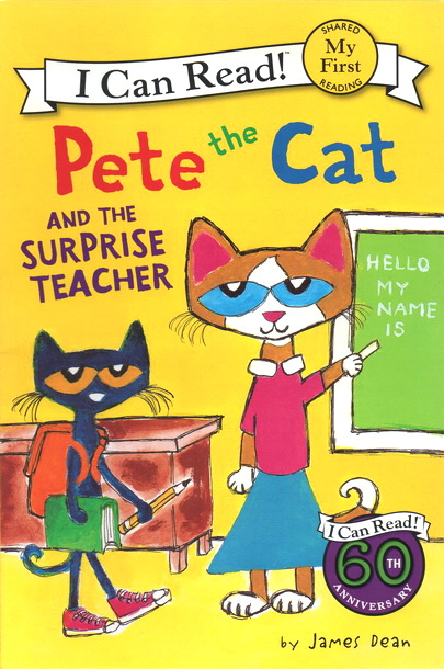 共16册 入门级14册+赠一阶段2册 皮特猫英文原版绘本 I Can Read Pete the Cat 儿童分级读物启蒙学习英文版 Pete at the Beach